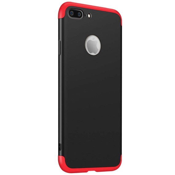 Microsonic Apple iPhone 7 Plus Kılıf Double Dip 360 Protective Siyah Kırmızı 2