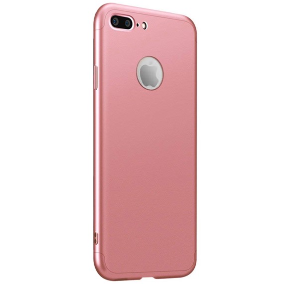 Microsonic Apple iPhone 7 Plus Kılıf Double Dip 360 Protective Rose Gold 2