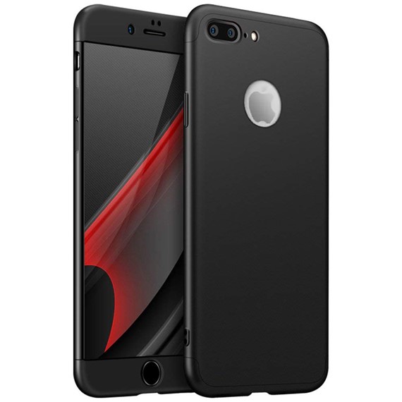 Microsonic Apple iPhone 7 Plus Kılıf Double Dip 360 Protective Siyah 1