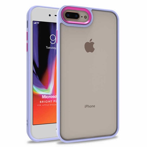 Microsonic Apple iPhone 7 Plus Kılıf Bright Planet Lila 1
