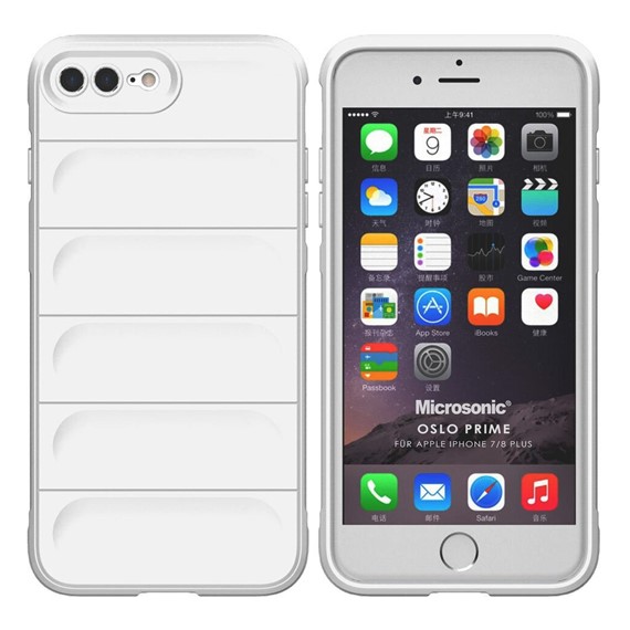 Microsonic Apple iPhone 8 Plus Kılıf Oslo Prime Beyaz 1