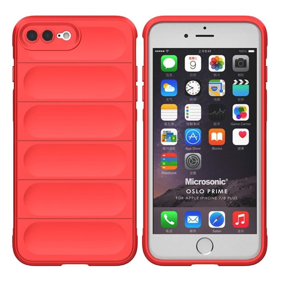 Microsonic Apple iPhone 7 Plus Kılıf Oslo Prime Kırmızı 1