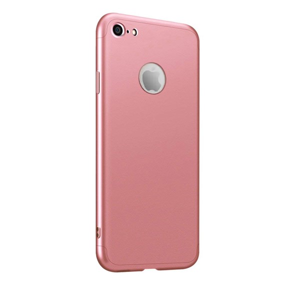 Microsonic Apple iPhone 8 Kılıf Double Dip 360 Protective Rose Gold 2