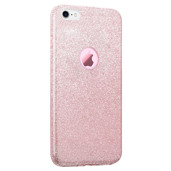 Microsonic Apple iPhone 8 Kılıf Sparkle Shiny Rose Gold 2