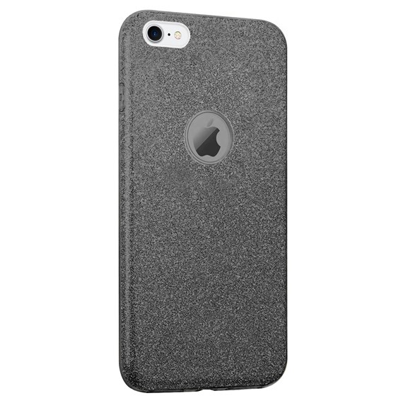 Microsonic Apple iPhone 7 Kılıf Sparkle Shiny Siyah 2