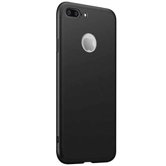 Microsonic Apple iPhone 8 Plus Kılıf Double Dip 360 Protective Siyah 2