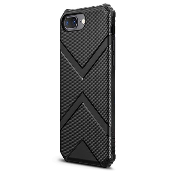 Microsonic Apple iPhone 8 Plus Kılıf Diamond Shield Siyah 2