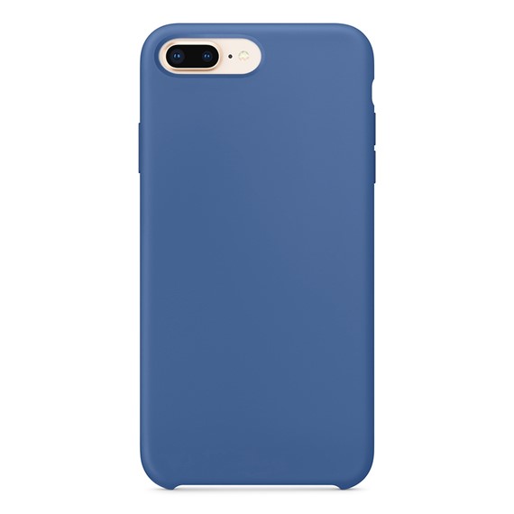 Microsonic Apple iPhone 8 Plus Kılıf Liquid Lansman Silikon Çini Mavisi 2
