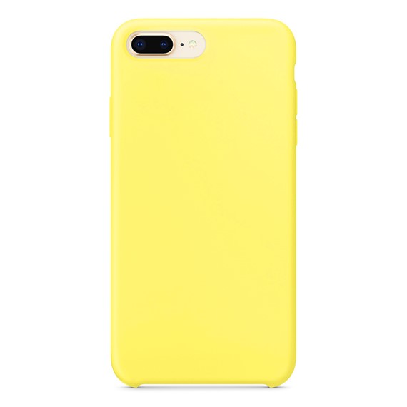 Microsonic Apple iPhone 8 Plus Kılıf Liquid Lansman Silikon Güneş Sarısı 2
