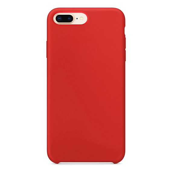 Microsonic Apple iPhone 8 Plus Kılıf Liquid Lansman Silikon Kırmızı 2