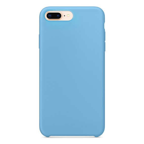 Microsonic Apple iPhone 8 Plus Kılıf Liquid Lansman Silikon Kantaron Mavisi 2