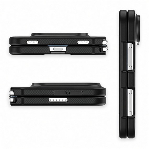 Microsonic Apple iPhone Duo Kılıf CarbonMag Luxe Bordo 4