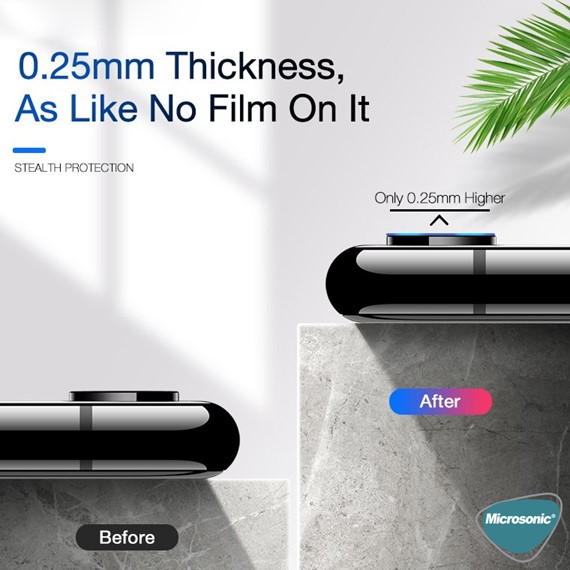 Microsonic Apple iPhone SE 2022 Kamera Lens Koruma Camı 4