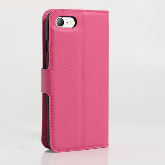 Microsonic Cüzdanlı Deri iPhone SE 2022 Kılıf Pembe 3