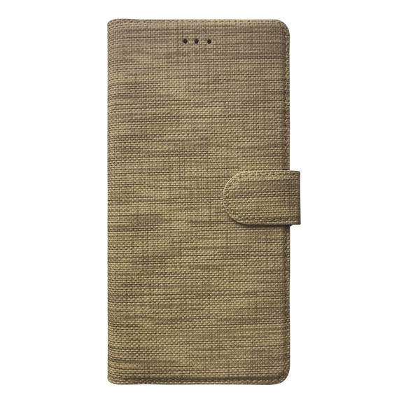 Microsonic General Mobile GM 22 Plus Kılıf Fabric Book Wallet Gold 2