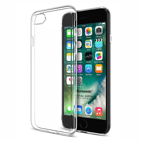 Microsonic Apple iPhone SE 2022 Kılıf Kristal Şeffaf 1