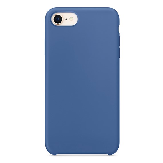 Microsonic Apple iPhone SE 2020 Kılıf Liquid Lansman Silikon Çini Mavisi 2