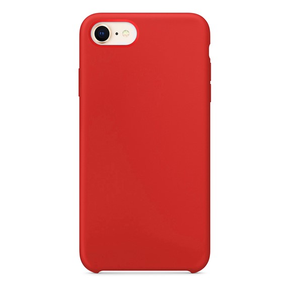 Microsonic Apple iPhone SE 2022 Kılıf Liquid Lansman Silikon Kırmızı 2