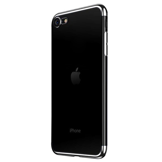 Microsonic Apple iPhone SE 2022 Kılıf Skyfall Transparent Clear Gümüş 2