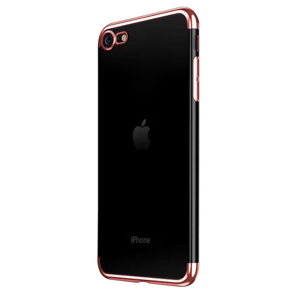 Microsonic Apple iPhone SE 2020 Kılıf Skyfall Transparent Clear Rose Gold 2