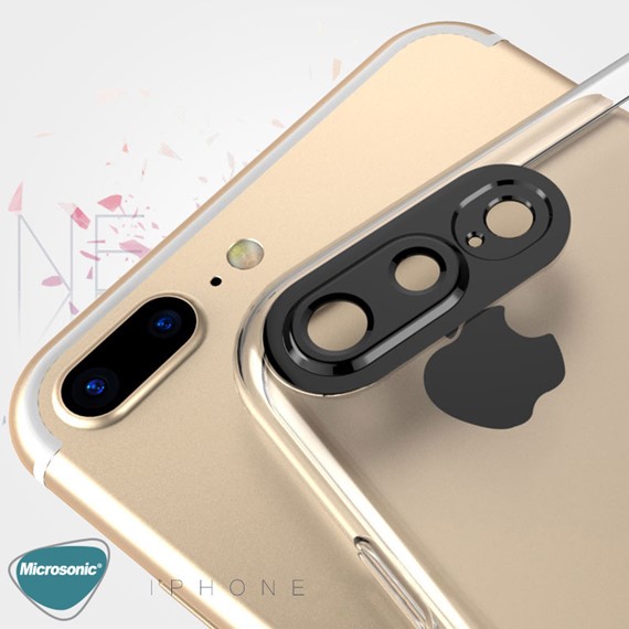 Microsonic Soft series 360 Degree Camera Protector Apple iPhone SE 2022 Kılıf Beyaz 2