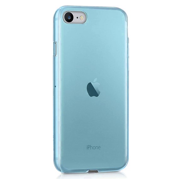 Microsonic Apple iPhone SE 2022 Kılıf Transparent Soft Mavi 2