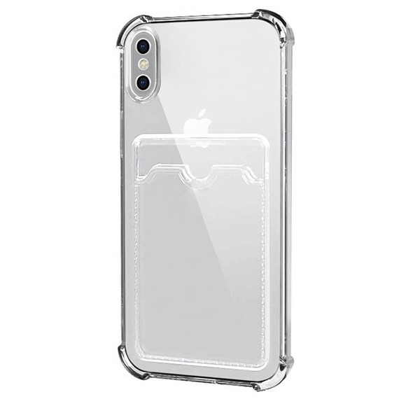 Microsonic Apple iPhone XS Card Slot Shock Kılıf Şeffaf 2