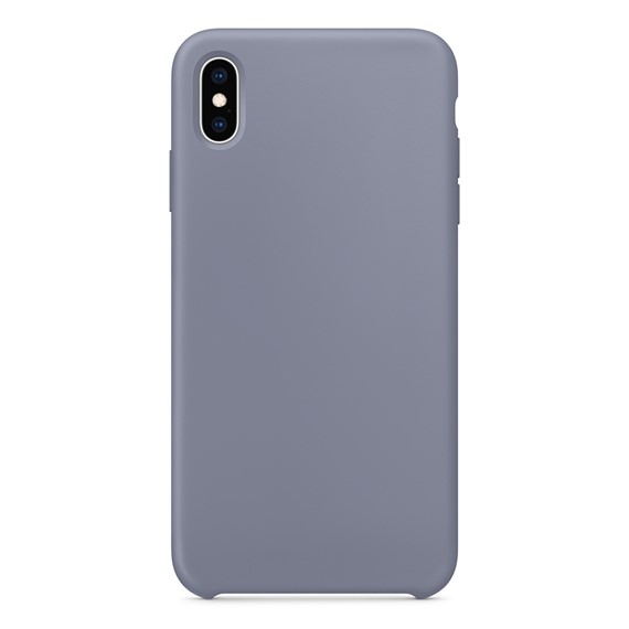 Microsonic Apple iPhone X Kılıf Liquid Lansman Silikon Lavanta Grisi 2