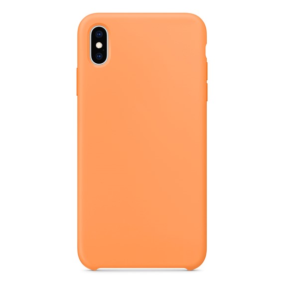 Microsonic Apple iPhone X Kılıf Liquid Lansman Silikon Papaya 2