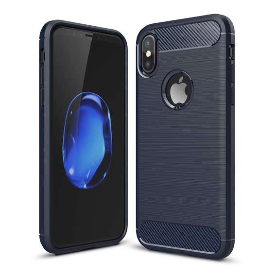 Microsonic Apple iPhone XS 5 8 Kılıf Room Silikon Lacivert 1