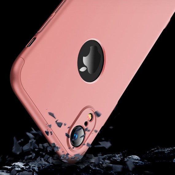 Microsonic Apple iPhone XR 6 1 Kılıf Double Dip 360 Protective Rose Gold 4