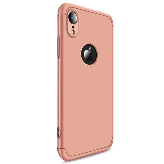 Microsonic Apple iPhone XR 6 1 Kılıf Double Dip 360 Protective Rose Gold 2