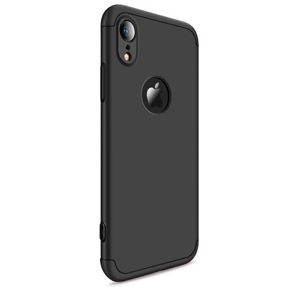 Microsonic Apple iPhone XR 6 1 Kılıf Double Dip 360 Protective Siyah 2