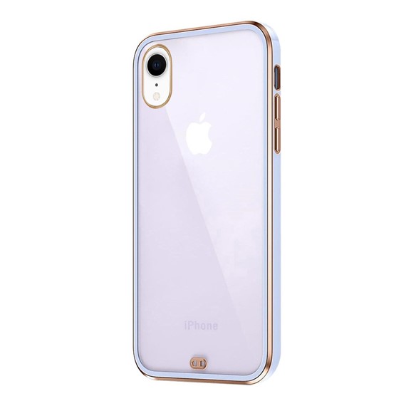 Microsonic Apple iPhone XR Kılıf Laser Plated Soft Lila 2