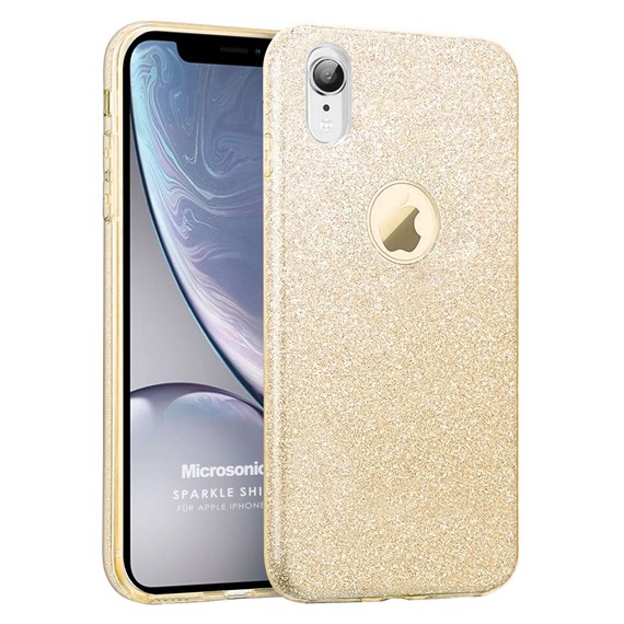 Microsonic Apple iPhone XR Kılıf Sparkle Shiny Gold 1