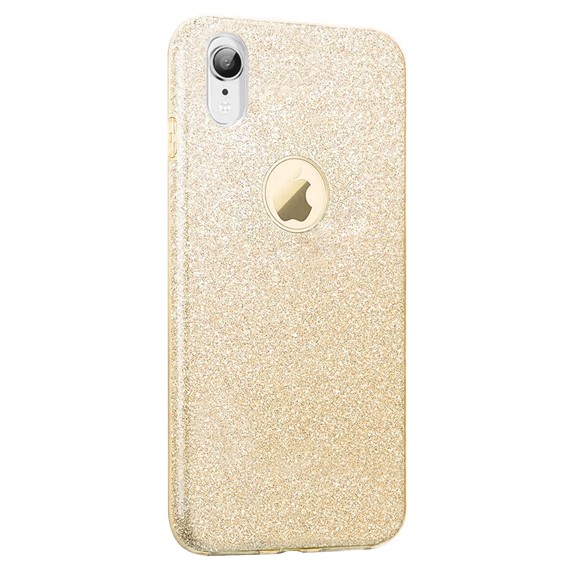 Microsonic Apple iPhone XR Kılıf Sparkle Shiny Gold 2