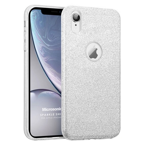 Microsonic Apple iPhone XR Kılıf Sparkle Shiny Gümüş 1