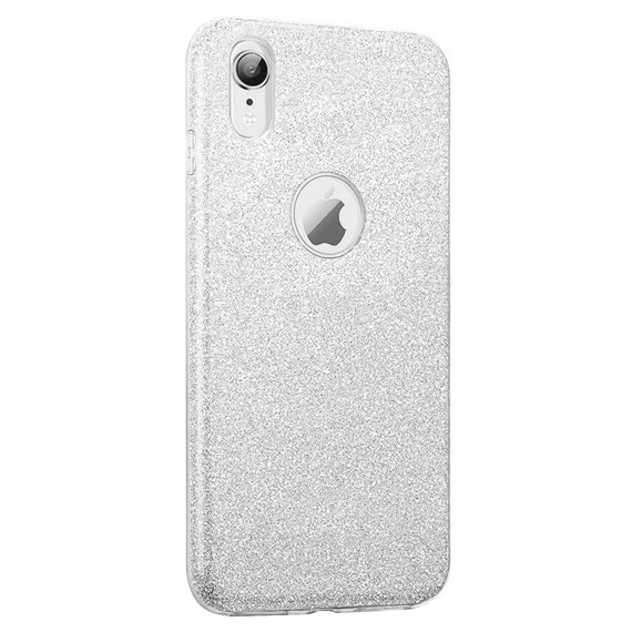 Microsonic Apple iPhone XR Kılıf Sparkle Shiny Gümüş 2