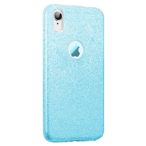 Microsonic Apple iPhone XR Kılıf Sparkle Shiny Mavi 2