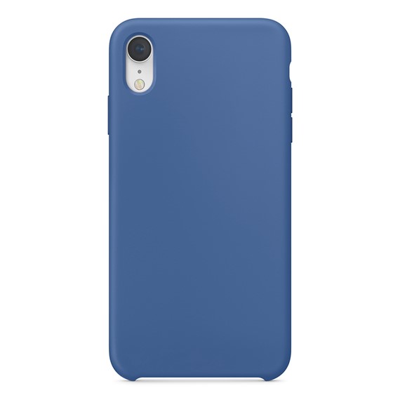 Microsonic Apple iPhone XR Kılıf Liquid Lansman Silikon Çini Mavisi 2
