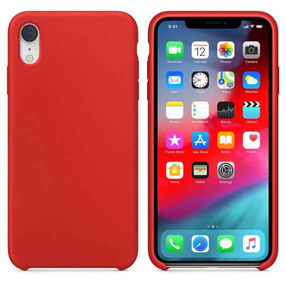 Microsonic Apple iPhone XR Kılıf Liquid Lansman Silikon Kırmızı 1