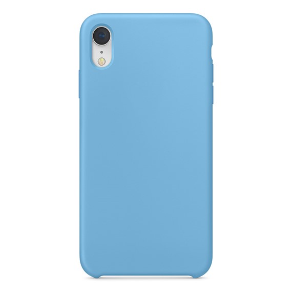 Microsonic Apple iPhone XR Kılıf Liquid Lansman Silikon Kantaron Mavisi 2