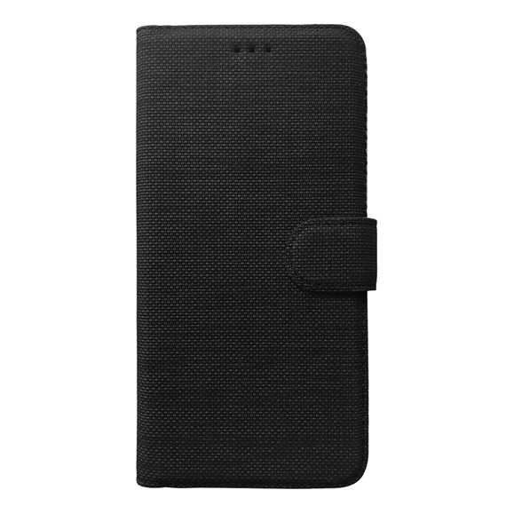 Microsonic Apple iPhone XS Kılıf Fabric Book Wallet Siyah 2