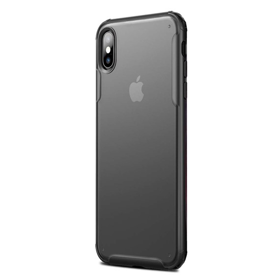 Microsonic Apple iPhone XS Kılıf Frosted Frame Siyah 2