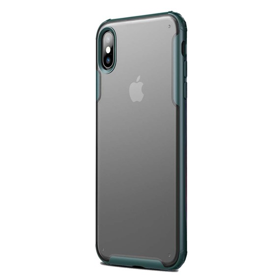 Microsonic Apple iPhone XS Kılıf Frosted Frame Yeşil 2