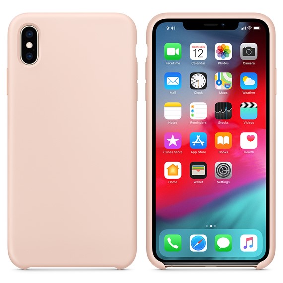 Microsonic Apple iPhone XS Kılıf Liquid Lansman Silikon Kum Pembesi 1