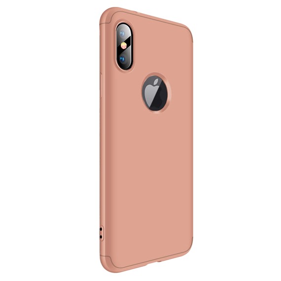 Microsonic Apple iPhone XS Max 6 5 Kılıf Double Dip 360 Protective Rose Gold 2
