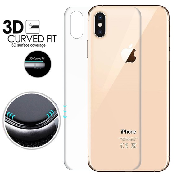 Microsonic Apple iPhone XS Max 6 5 Ön Arka Kavisler Dahil Tam Ekran Kaplayıcı Film 3