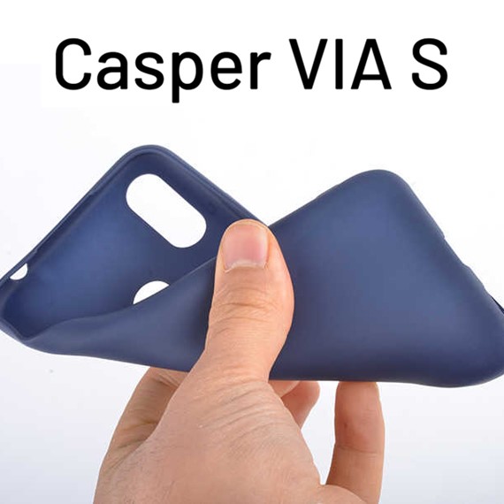 Microsonic Matte Silicone Casper Via S Kılıf Lacivert 3