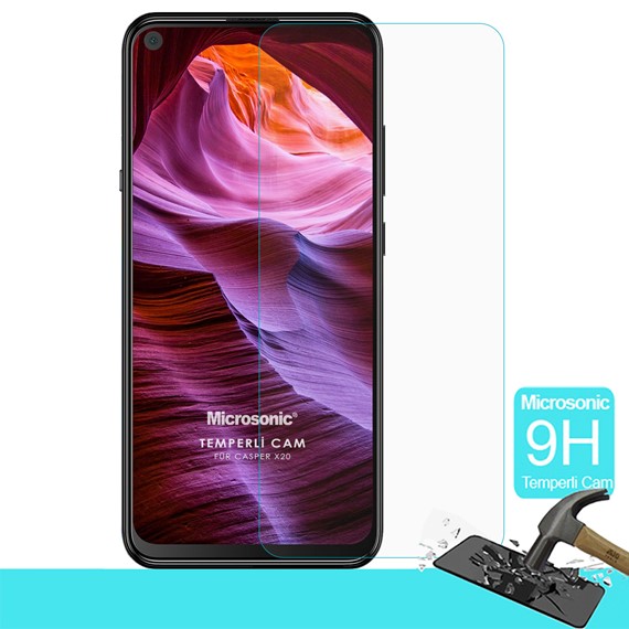 Microsonic Casper Via X20 Tempered Glass Cam Ekran Koruyucu 1